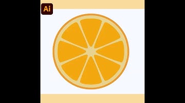 How To Create Orange Fruit Vector illustration  In Illustrator | illustrator tutorial for beginner