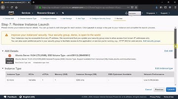 How to create your EC2 instance from AWS console