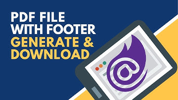 PDF with Footer Generate and Download | BCL