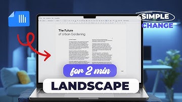 How To Change ONE Page To Landscape on Google Docs
