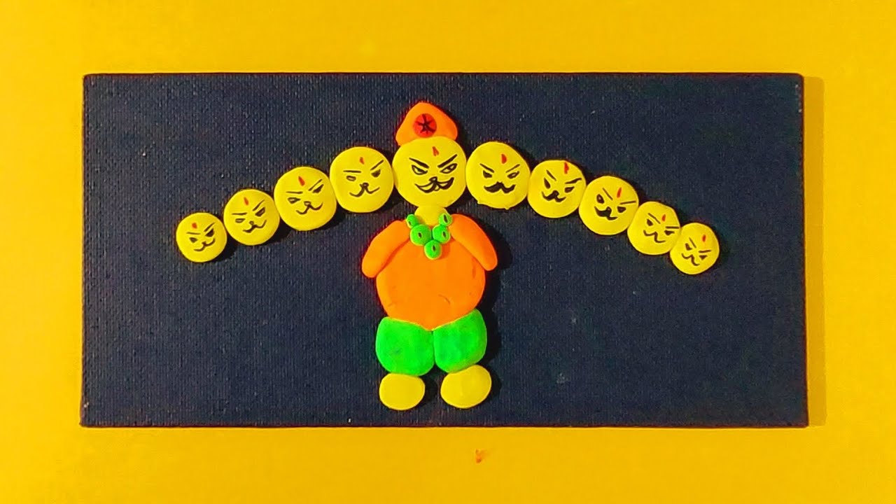 Ravan Craft using Clay - YouTube
