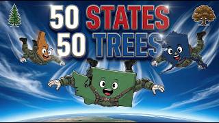 50 states 50 trees! Happy Earth Month. Learning for Kids and Teens.