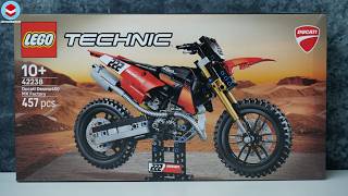LEGO Technic 42238 Ducati Desmo450 MX Factory Motorcycle - LEGO Speed Build Review