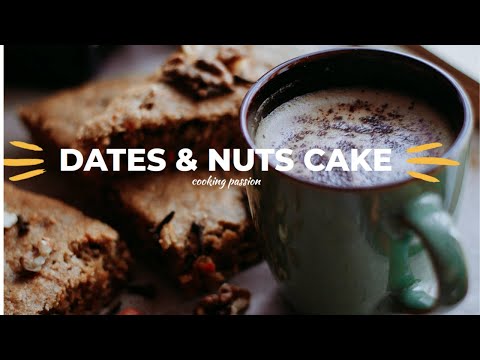 Dates and nuts cake recipe|baking