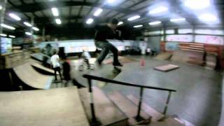stylish kickflip down 3 block - Zach