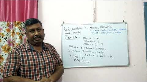 Relationship in Mean,  Median and Mode