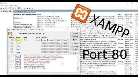 How to start xampp on port 80 on windows 10 professional