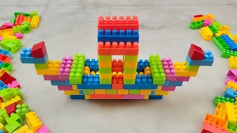 Satisfying DIY Boat ASMR/ Building blocks /block game /Lego building fun #asmr#buildingblocks