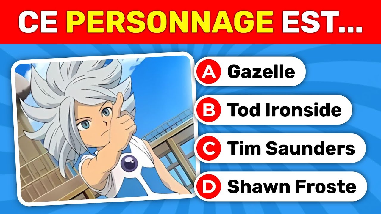 Devine 50 personnages d'Inazuma Eleven en 3 secondes !