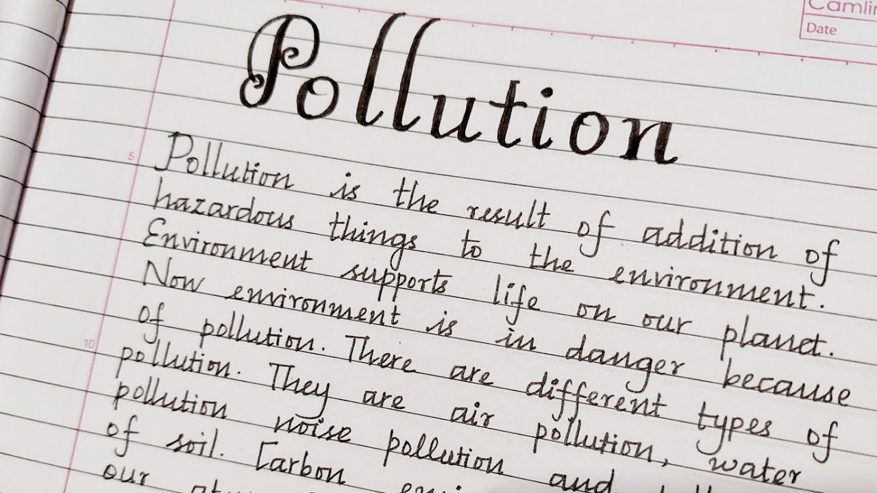 types of pollution essay