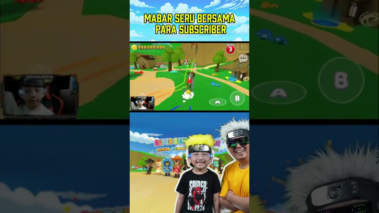 Drama Seru Saat Main Petak Umpet bersama kawan kawan subscriber jonathan | Super bear adventure