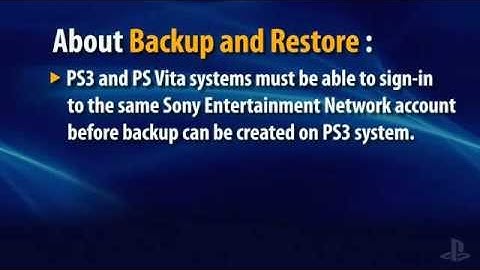 How to Backup and Restore a PS Vita system