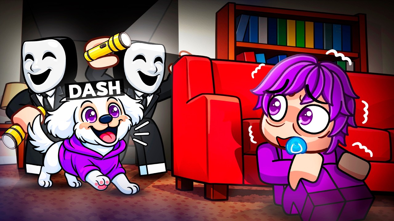 I Became a DOG in Roblox BREAK IN with Baby Dash...