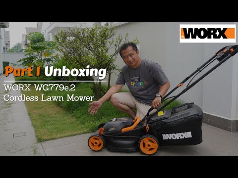 Product Review | Unboxing WORX WG779e.2 40V Lithium Ion Cordless Lawn Mower & Accessories Part 1