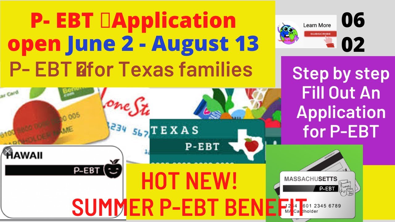 PEBT TEXAS application is released! Instruction on how to fill it out