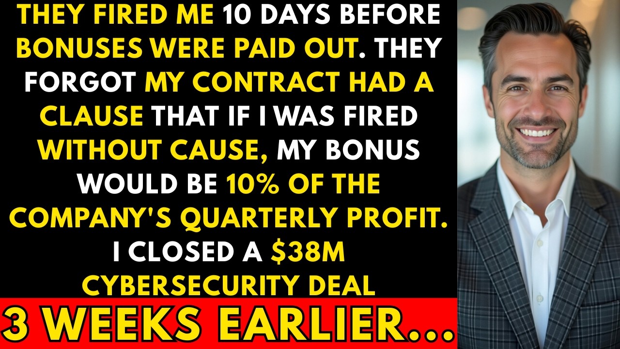 They Fired Me 10 Days Before Bonuses. They Forgot My Contract Had A 10% Profit Clause