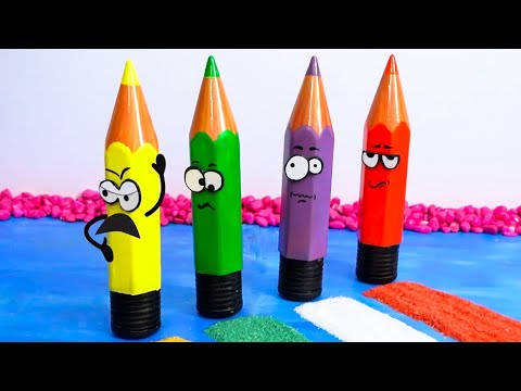 Best Learning Video for Toddlers Learn Colors with Crayon Surprises! 