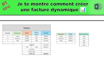 #1 Gérer ses factures clients sur Excel - Tips pour automatiser une facture client.