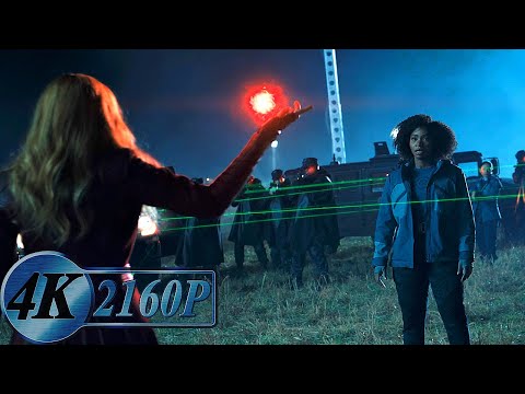 Wanda Maximoff vs. S.W.O.R.D. Agents Scene [S.W.O.R.D. Vision Is Born] [No BGM] | WandaVision