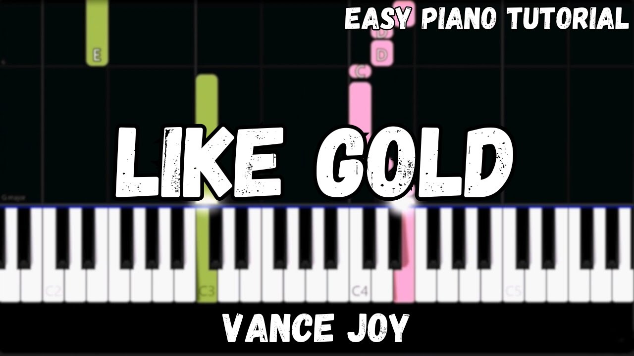 Vance Joy - Like Gold (Easy Piano Tutorial)