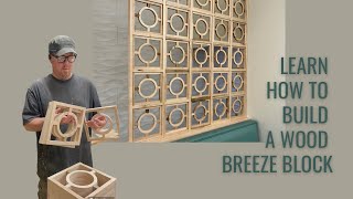 Mid Century Modern Breeze Block Woodworking Project For Home Or Office