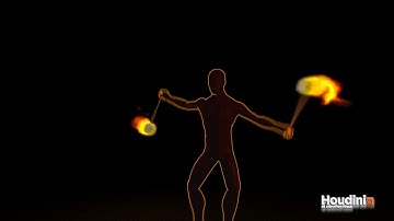 Fire Poi Animation Test 02 (now with character)