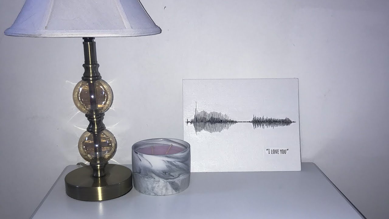 DIY Easy Soundwave Canvas || Perfect Anniversary Gift
