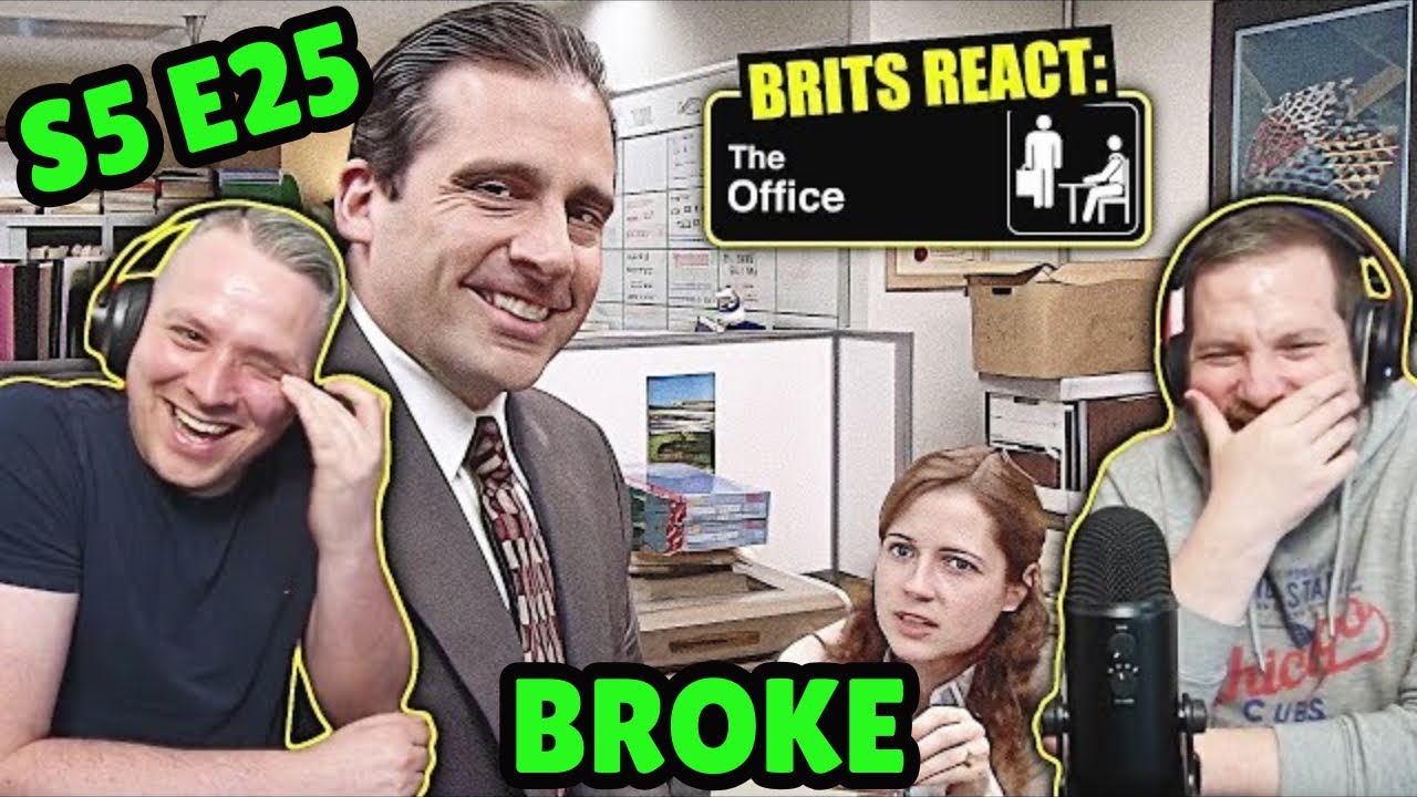 British Guys HILARIOUS The Office Reaction | Season 5 Episode 25 (Broke)