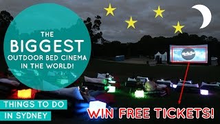 The Biggest Outdoor Bed Cinema In The World! - Our Mov'In Bed Experience