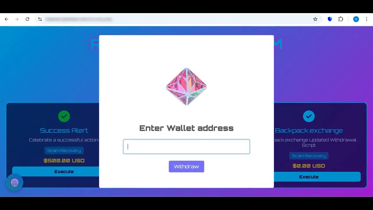Backpack.exchange ( BACKPACK EXCHANGE ) Deep Web Recovery with script now available for all wallets.