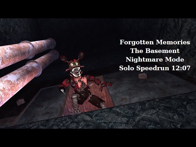 ROBLOX Forgotten Memories Maze Mode - Basement Nightmare Mode Solo 