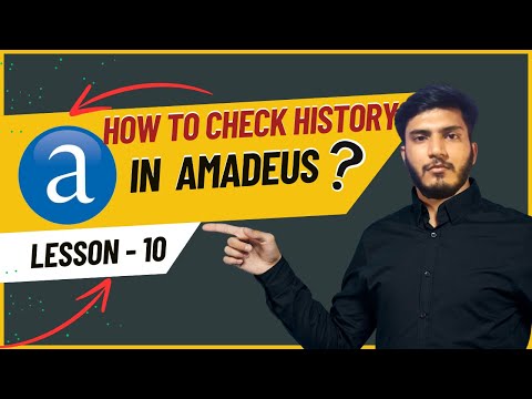 How to Check Booking History in Amadeus 2024 | Lesson 10