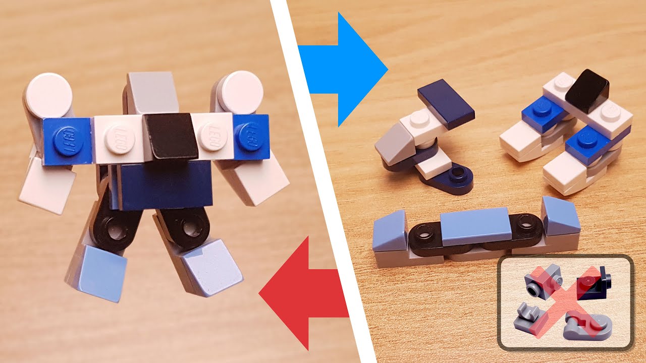 Mini LEGO brick Train, Airplane , Boat combiner transformer robot - mini PTB301 #LEGO #MOC #レゴ #変形ロボ