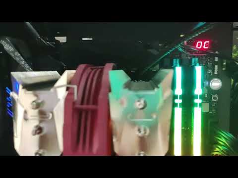 Видео с демонстрацией встроенной подсветки материнской платы Crosshair VIII Dark Hero