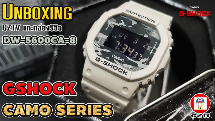 WATCH YouTube G-SHOCK DW5600CA-8 CAMO - UNBOXING DIAL