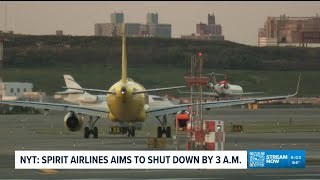 Report: Spirit Airlines could shut down Saturday