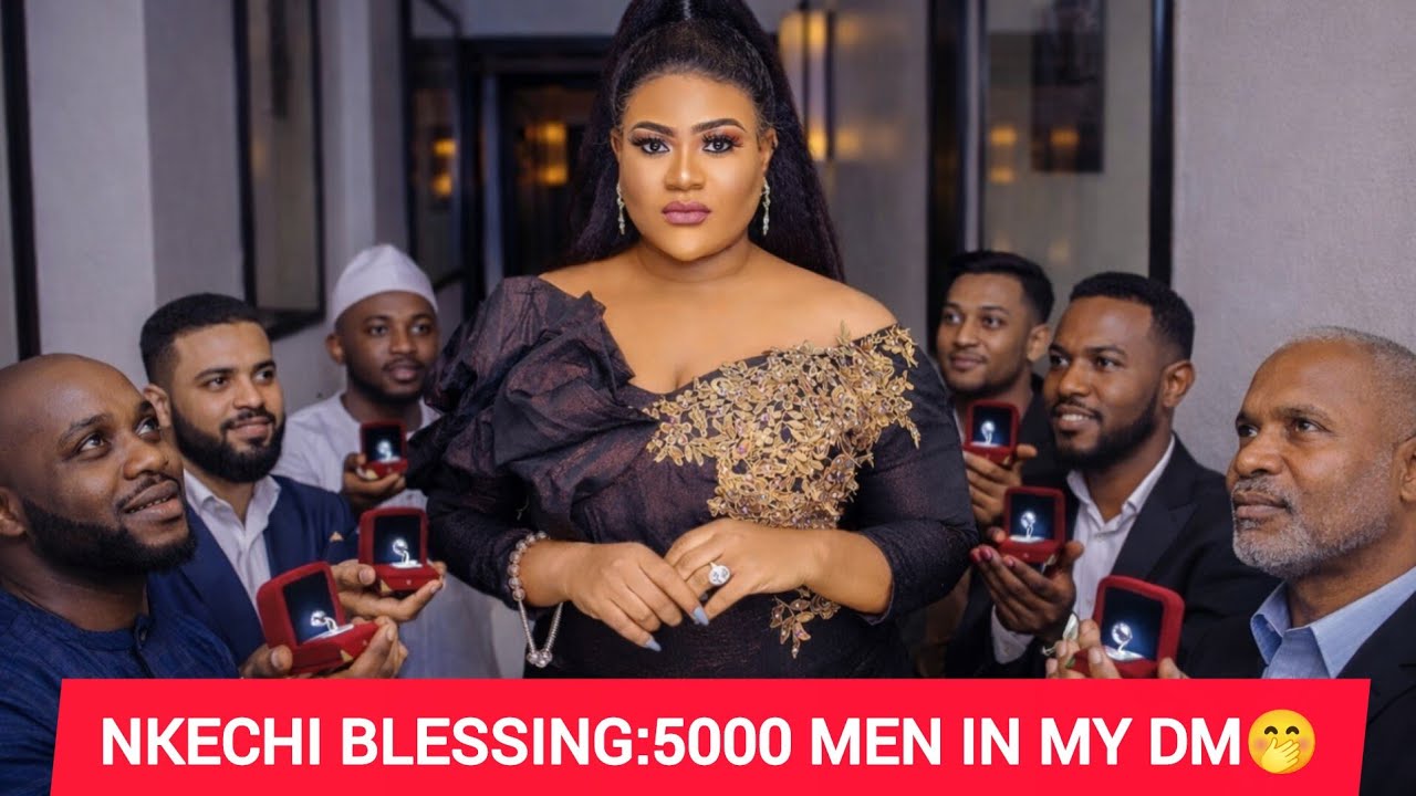 Nkechi blessing Says 5000 men in her DM