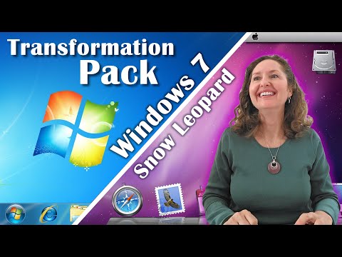 Mum Makes Windows 7 (2009) Look Like Mac OS X Snow Leopard (2009) With The Snow Transformation Pack