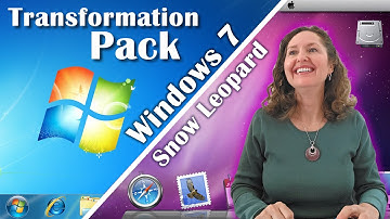 Mum Makes Windows 7 (2009) Look Like Mac OS X Snow Leopard (2009) With The Snow Transformation Pack