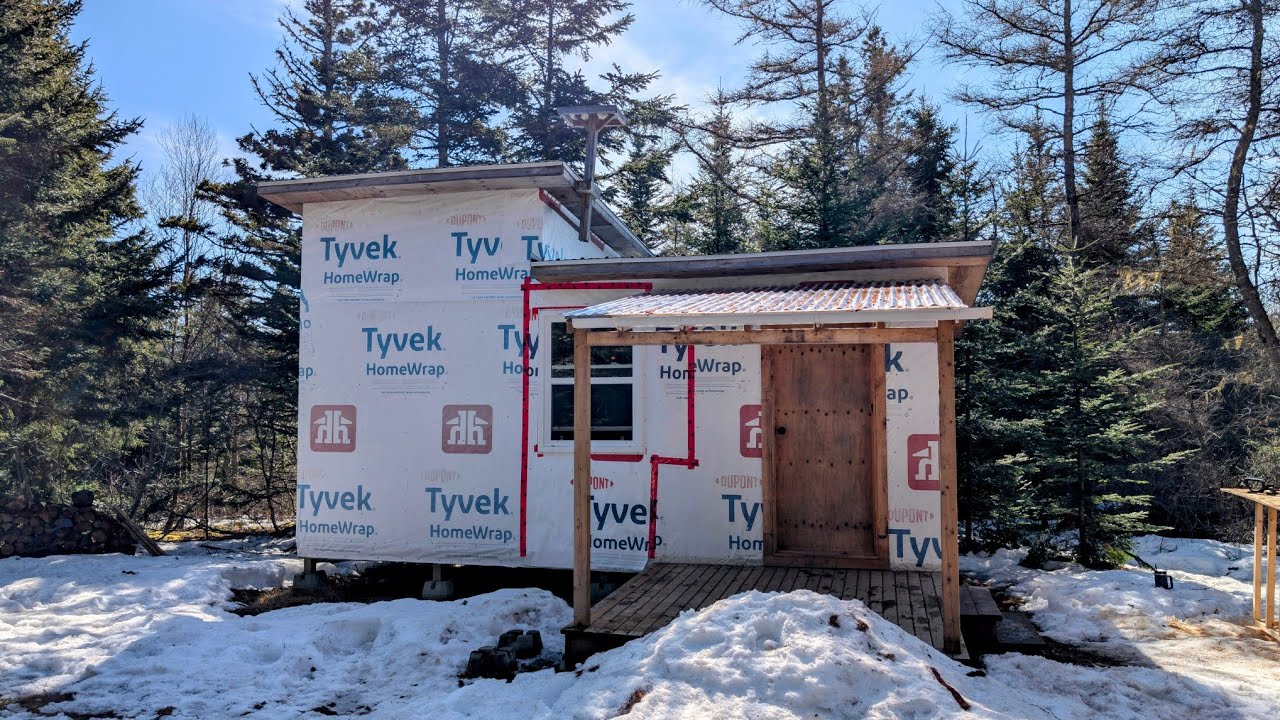 Kitchen Layout In Our Off Grid Tiny Cabin In The Woods In Nova Scotia ...