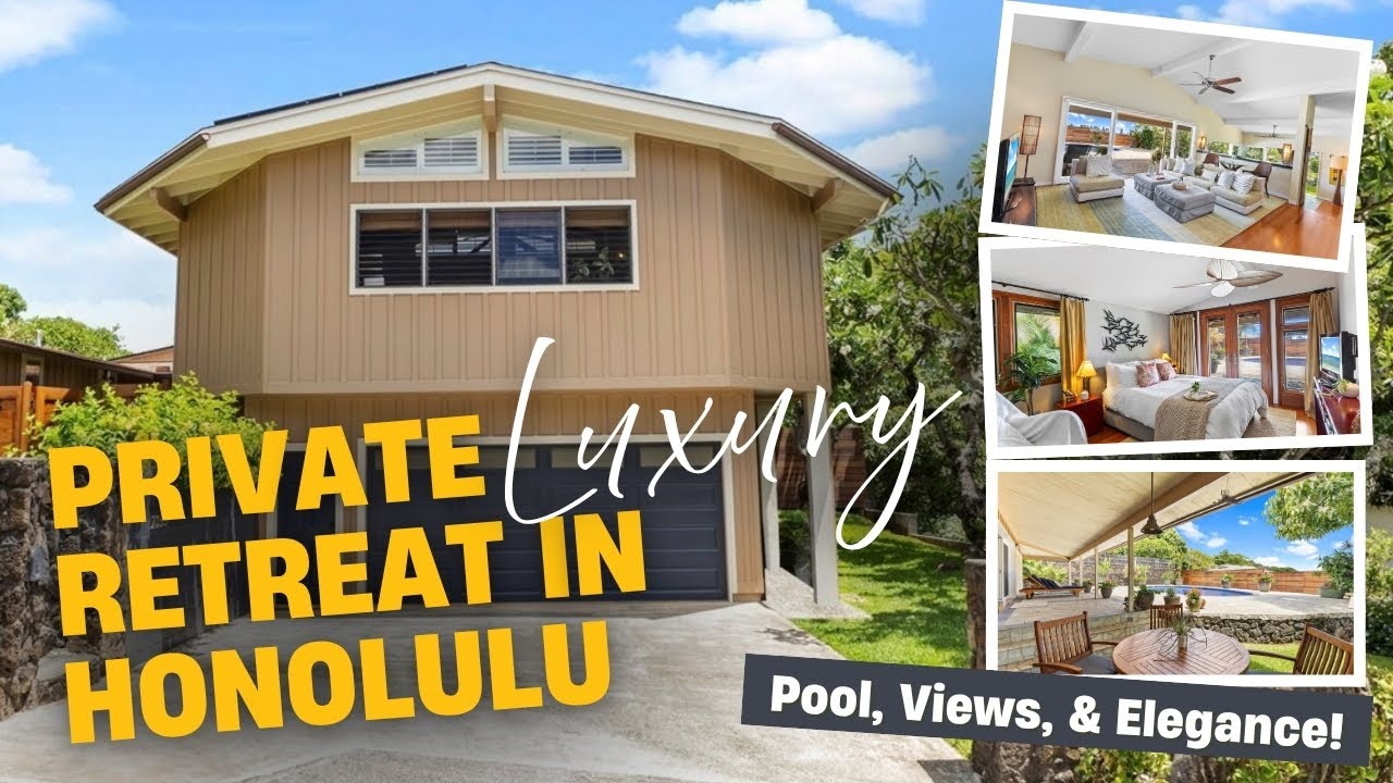 Honolulu Luxury Home Tour | 4BR/5BA Estate Near Punahou w/ Pool, Solar, & Stunning Views
