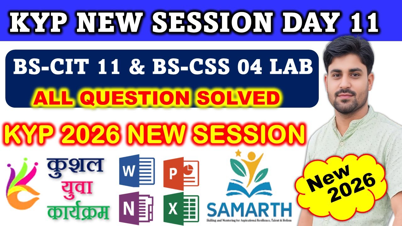 KYP New 2026 Session 11 | BS-CIT 11 Lab & CSS 4 All Question Solved | 100% Correct Answer Full Guide