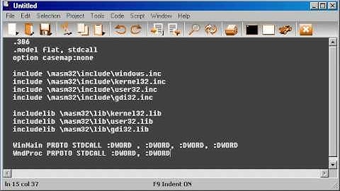 Programming: Windows 32 assembly language example 3 part1