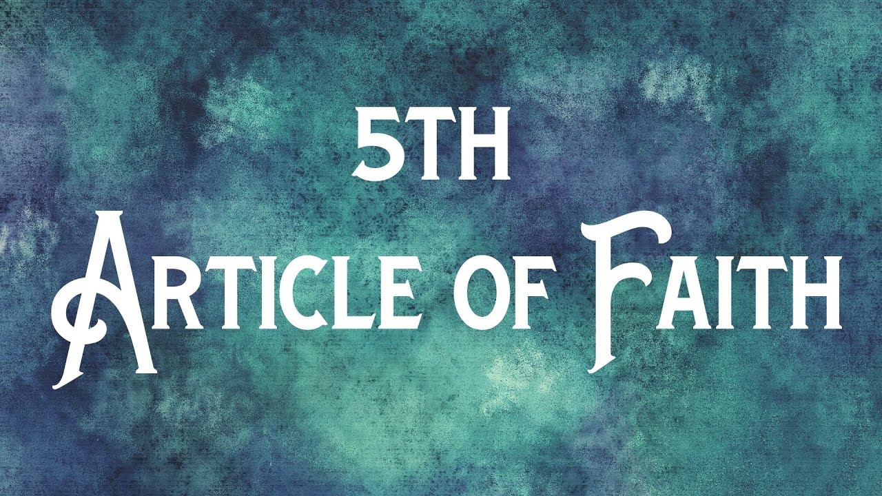 5th Article of Faith (with lyrics) - YouTube