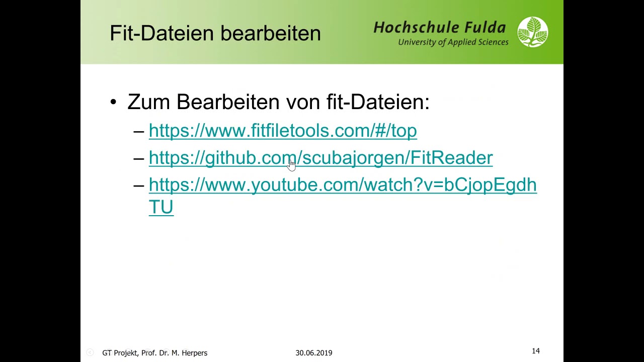Garmin App - Simulation und ausführbares Programm