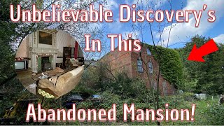 Exploring An Incredible Dangerous Derelict Mansion With Absolutely Everything Left Behind!!