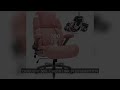 Big and Tall Office Chair 700lbs - Adjustable Headrest&Lumbar Support, 3D Flip Arms, Large Wheels &H