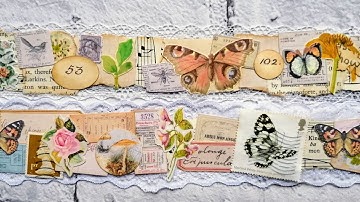 Masking Tape Snippet Strips - Junk Journal Embellishments