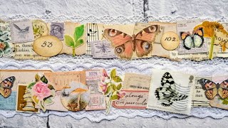 Masking Tape Snippet Strips - Junk Journal Embellishments
