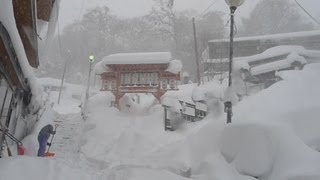 日本海側中心に大雪ピーク 山形・蔵王でスキー競技延期
